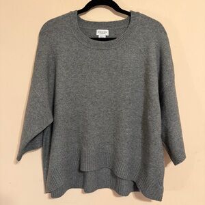 Gray Drop Shoulder Sweater